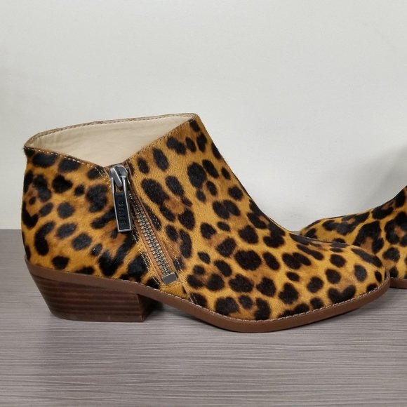 1. STATE Rosita Side Zip Ankle Bootie, Leopard Print, Womens Size 6.5 M / 37 - Picture 7 of 10